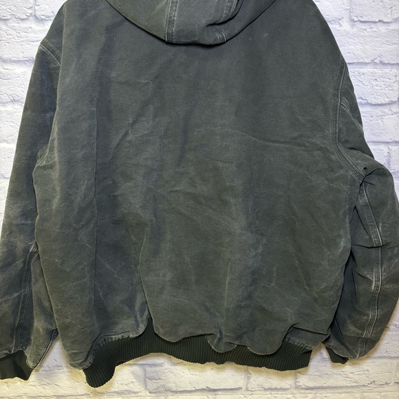 Carhartt Active Hooded Jacket Quilt Lined Mens 2XL Tall 101540 316 Green - Picture 8 of 16